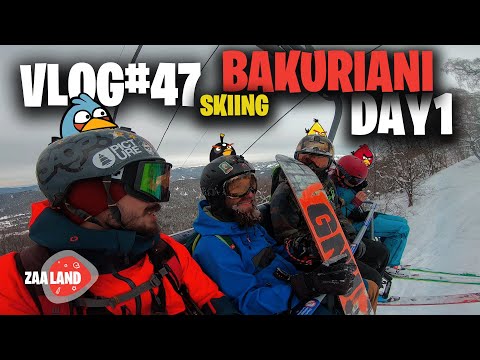 VLOG#47 BAKURIANI 2020 SKIING x SNOWBOARDING ვლოგი ბაკურიანიდან  სრიალი მეგობრებთან ერთად